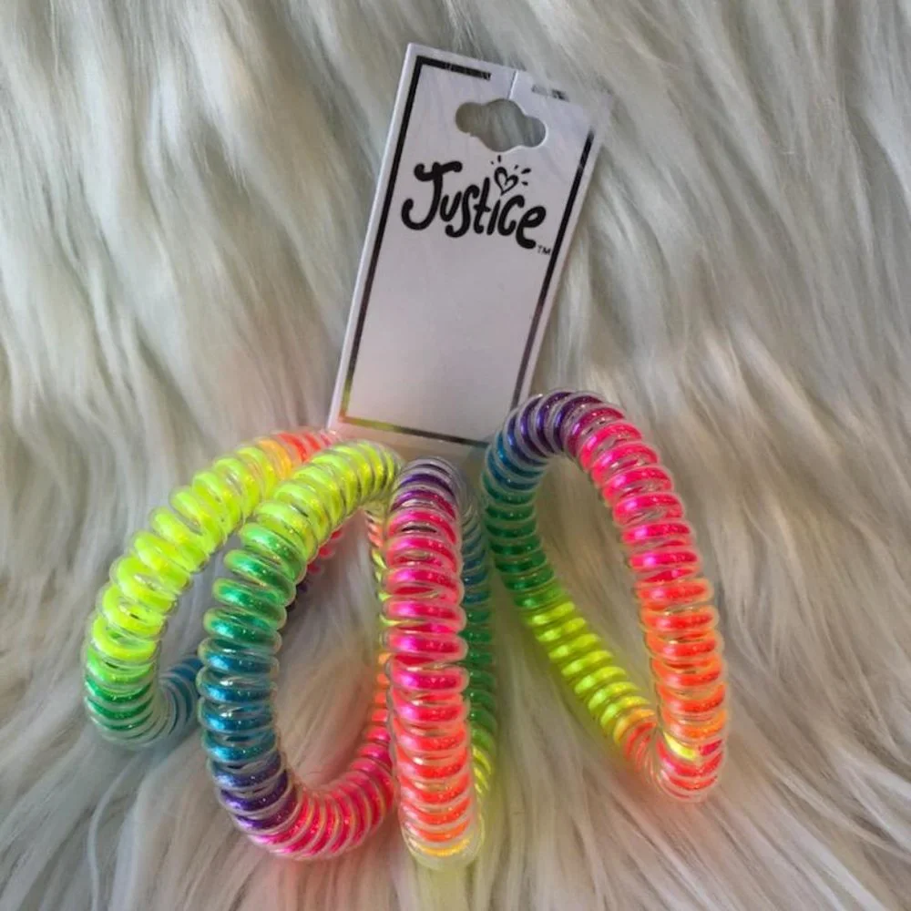 Over the Knee Neon Socks & Neon Hair Accessory Set